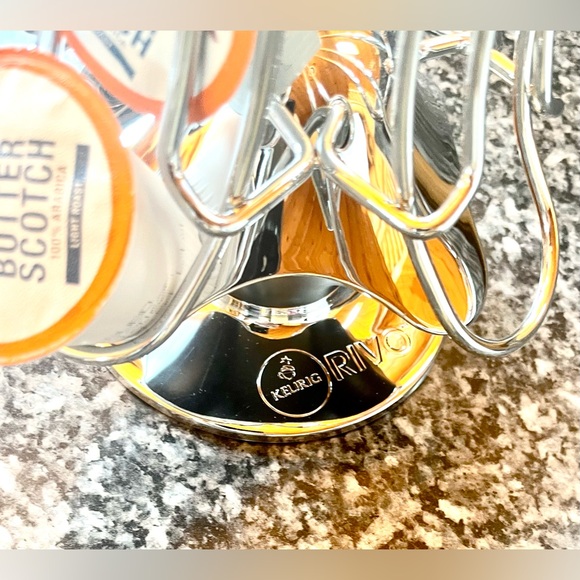 Genuine Keurig Rivo Pack Carousel w/Box Chrome Plated 20-Slot 4-Columns Rotating - Picture 2 of 3